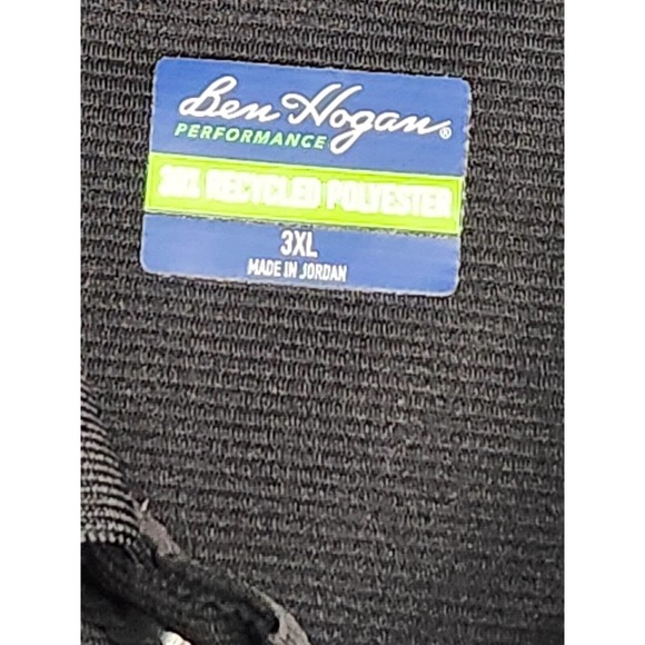 Ben Hogan Golf Polo Black Shirt Adult 3XL Activewear Dry Fit Big & Tall - Picture 5 of 7